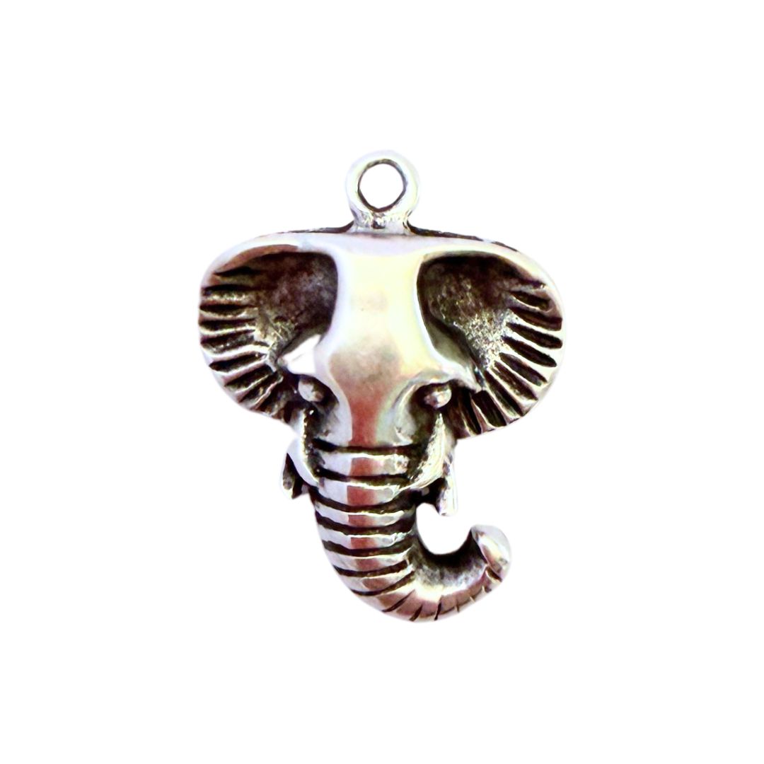 Charm, Elephant, 20x25mm Silver