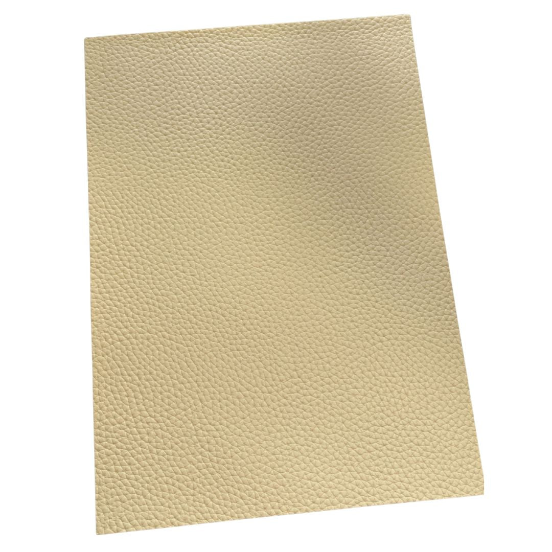 Cream Imitation Leather PU Vinyl