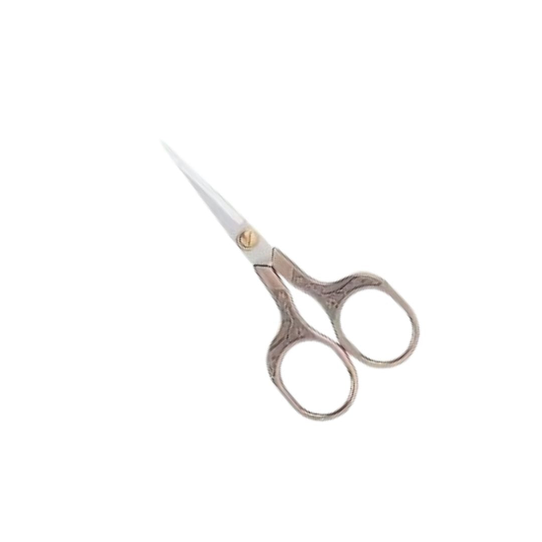 Scissors, Thread Snips With Flower Detail Antique Copper