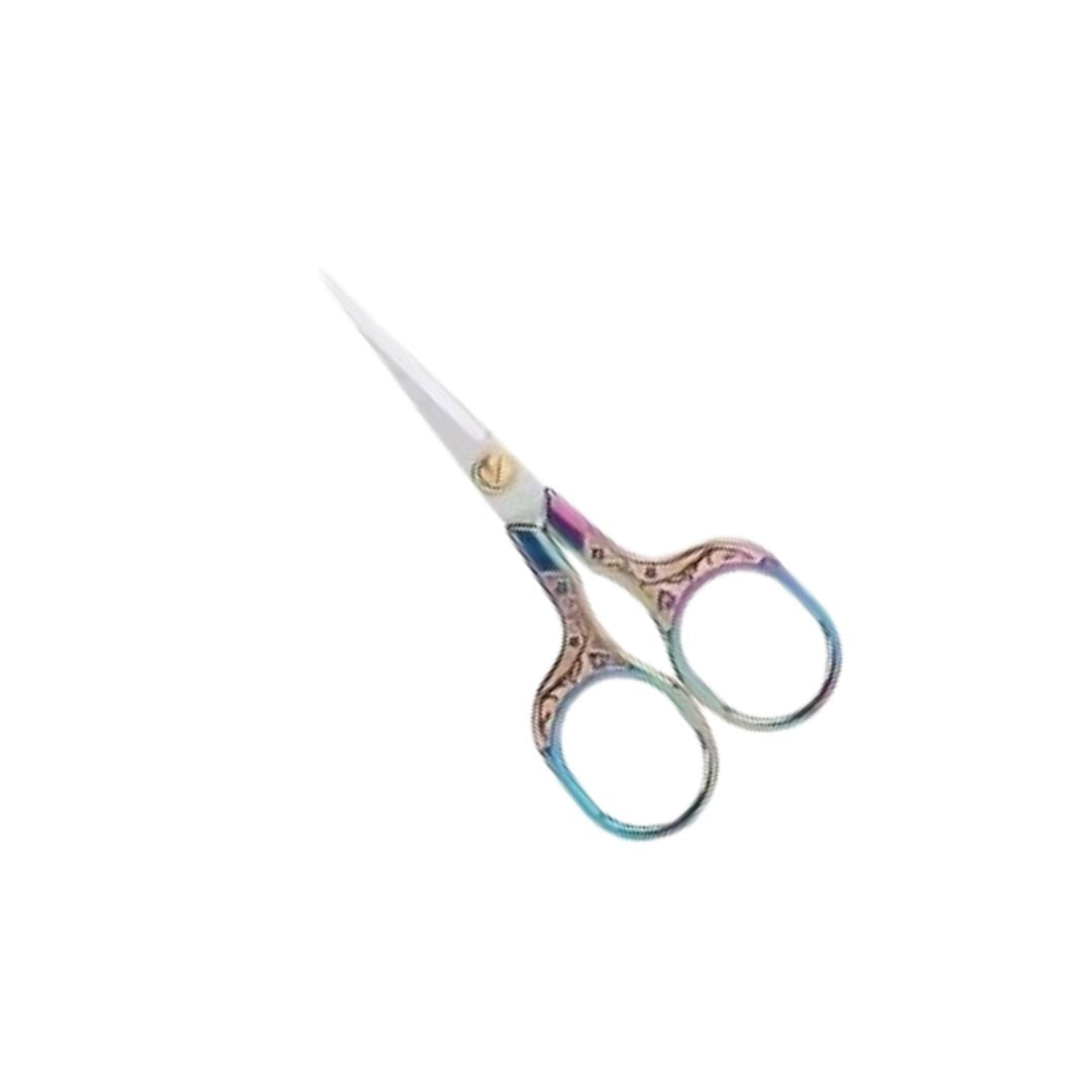 Scissors, Thread Snips With Flower Detail Rainbow