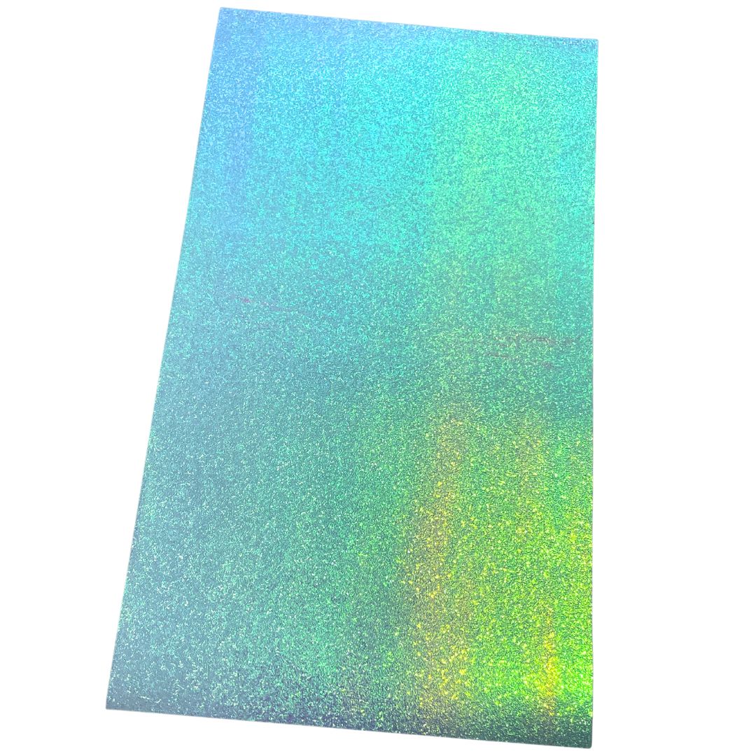 Glitter Metallic Blue Imitation Leather PU Vinyl