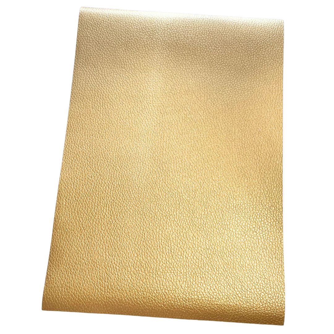 Gold Imitation Leather PU Vinyl