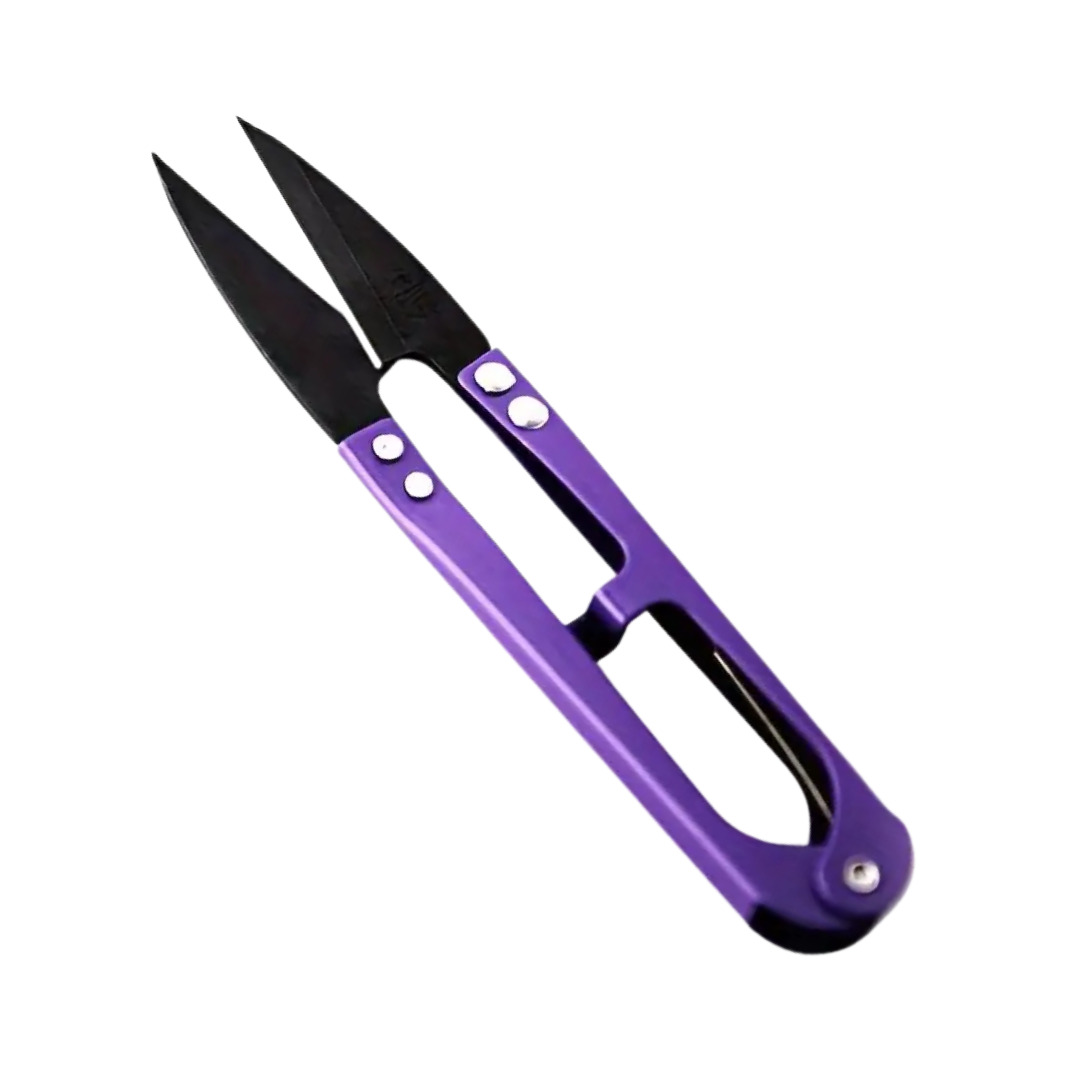 Spring Loaded Thread Snips Purple
