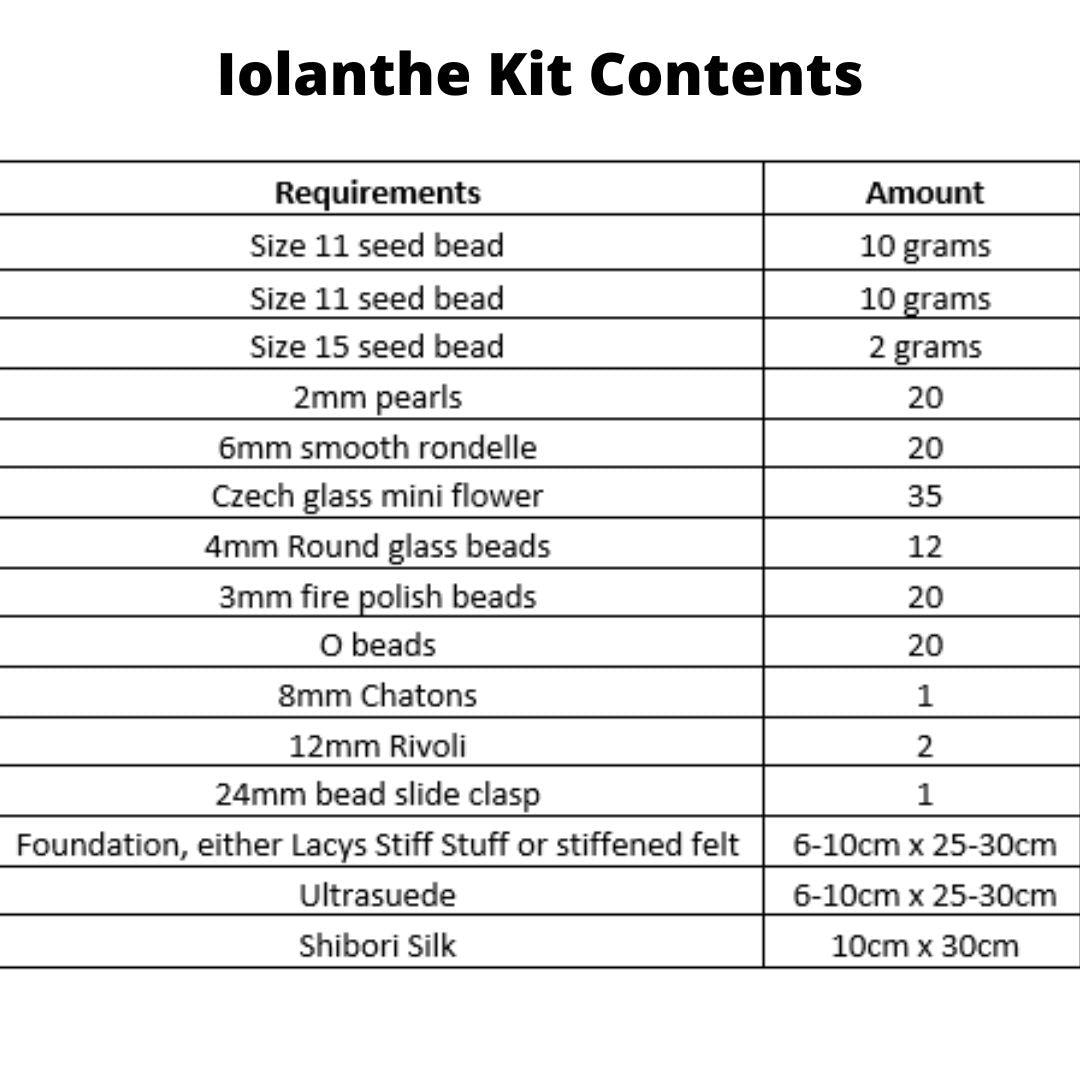 IOLANTHE KIT FUCHSIA/GOLD with PDF Tutorial