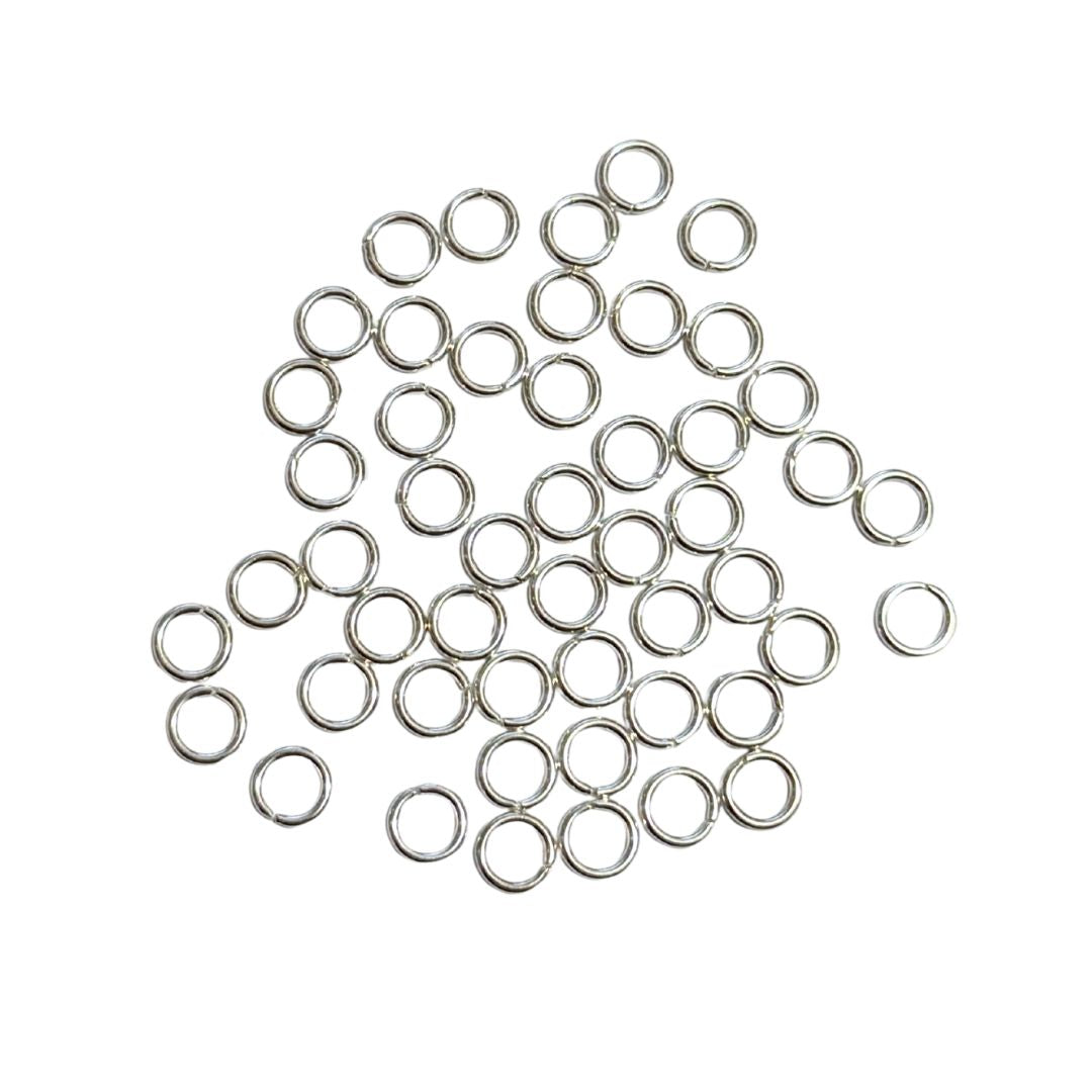 Jump Rings 4mm Outer Diameter (OD) Silver