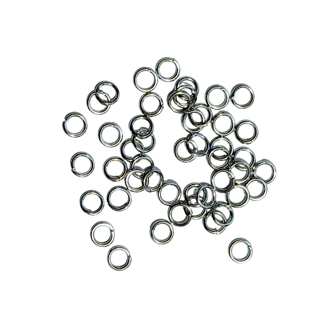 Jump Rings 5mm Outer Diameter (OD) Silver