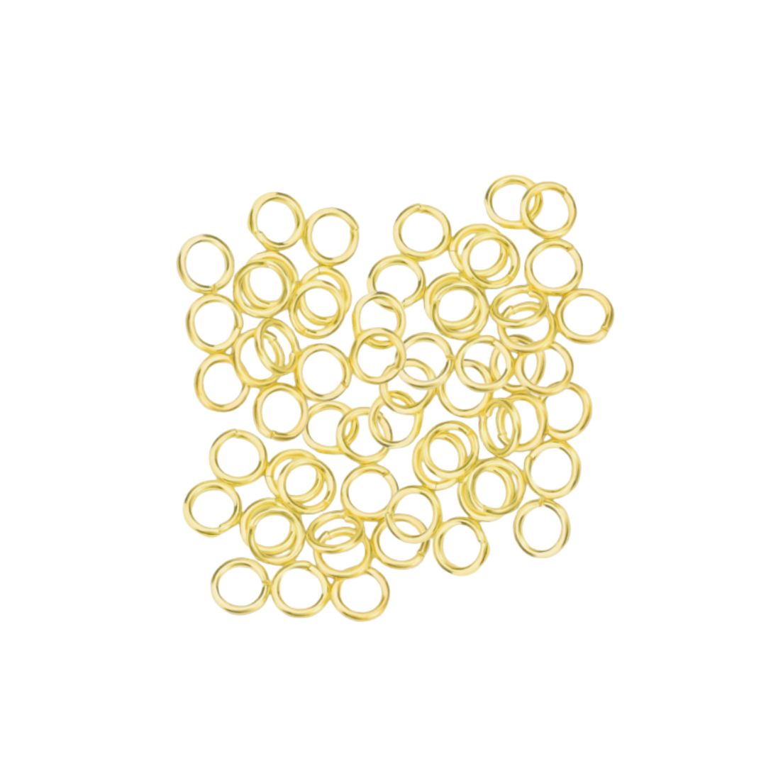 Jump Rings 5mm Outer Diameter (OD) Gold