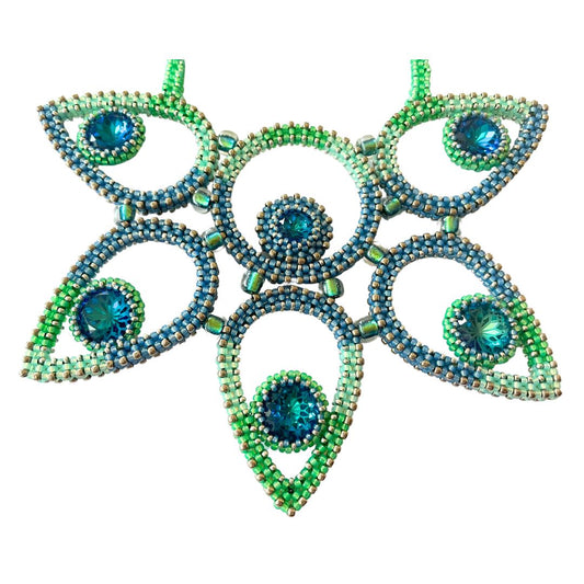 Lotus Necklace Kit COOL COLOURS