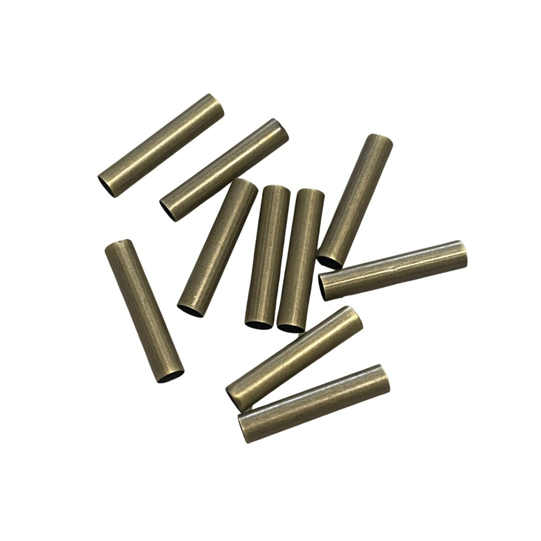 Metal Tube, Lightweight Spacer Beads, 19x3mm Antique Gold