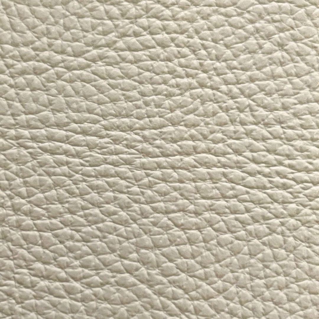 Off White Imitation Leather PU Vinyl