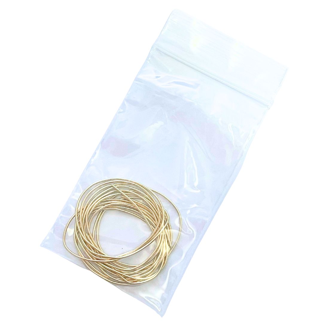 Pale Gold Soft Round Smooth Copper Bullion Metallic Wire