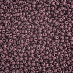 Preciosa Size 10/0 Czech Glass Seed Beads - Opaque Dark Mauve