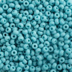 Preciosa Size 10/0 Czech Glass Seed Beads - Opaque Turquoise Blue