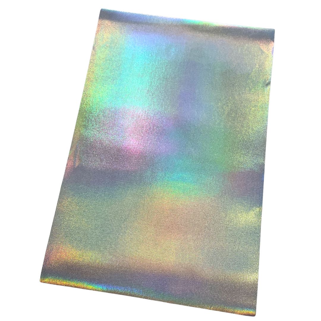 Hologram Silver Imitation Leather PU Vinyl