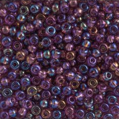 Preciosa Size 2/0 Czech Glass Seed Beads - Transparent Amethyst AB