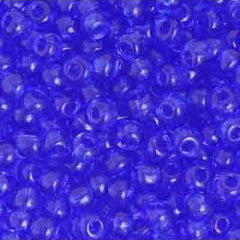 Preciosa Size 2/0 Czech Glass Seed Beads - Transparent Cobalt
