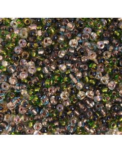 Preciosa Size 2/0 Czech Glass Seed Beads - Colourlined Earth Tone Mix