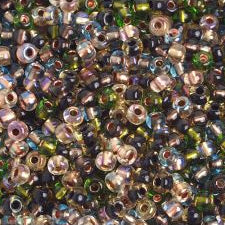 Preciosa Size 6/0 Czech Glass Seed Beads - Silverlined Earth Mix