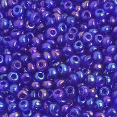 Preciosa Size 6/0 Czech Glass Seed Beads - Transparent Navy Iris