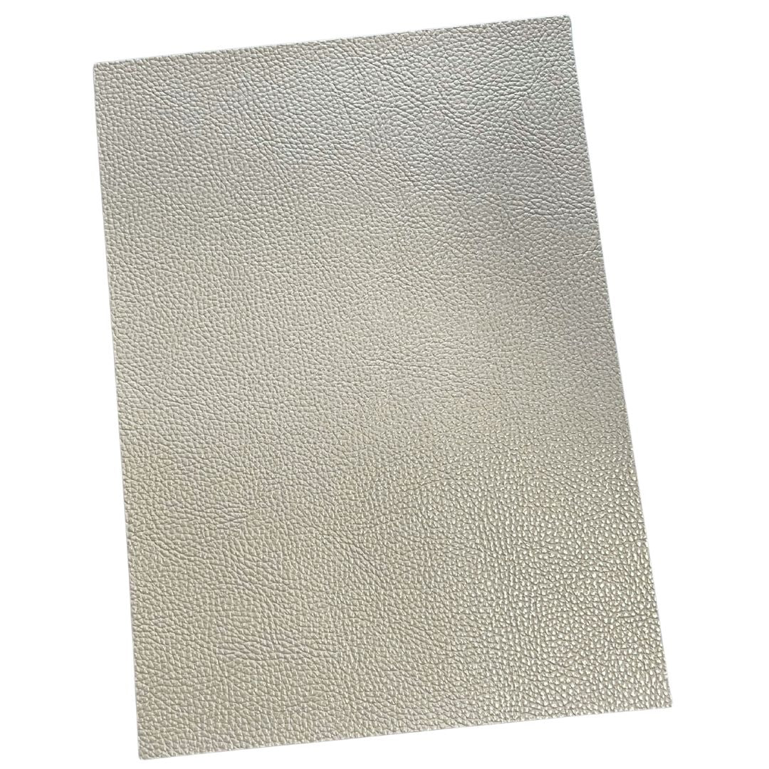 Soft Grey Imitation Leather PU Vinyl