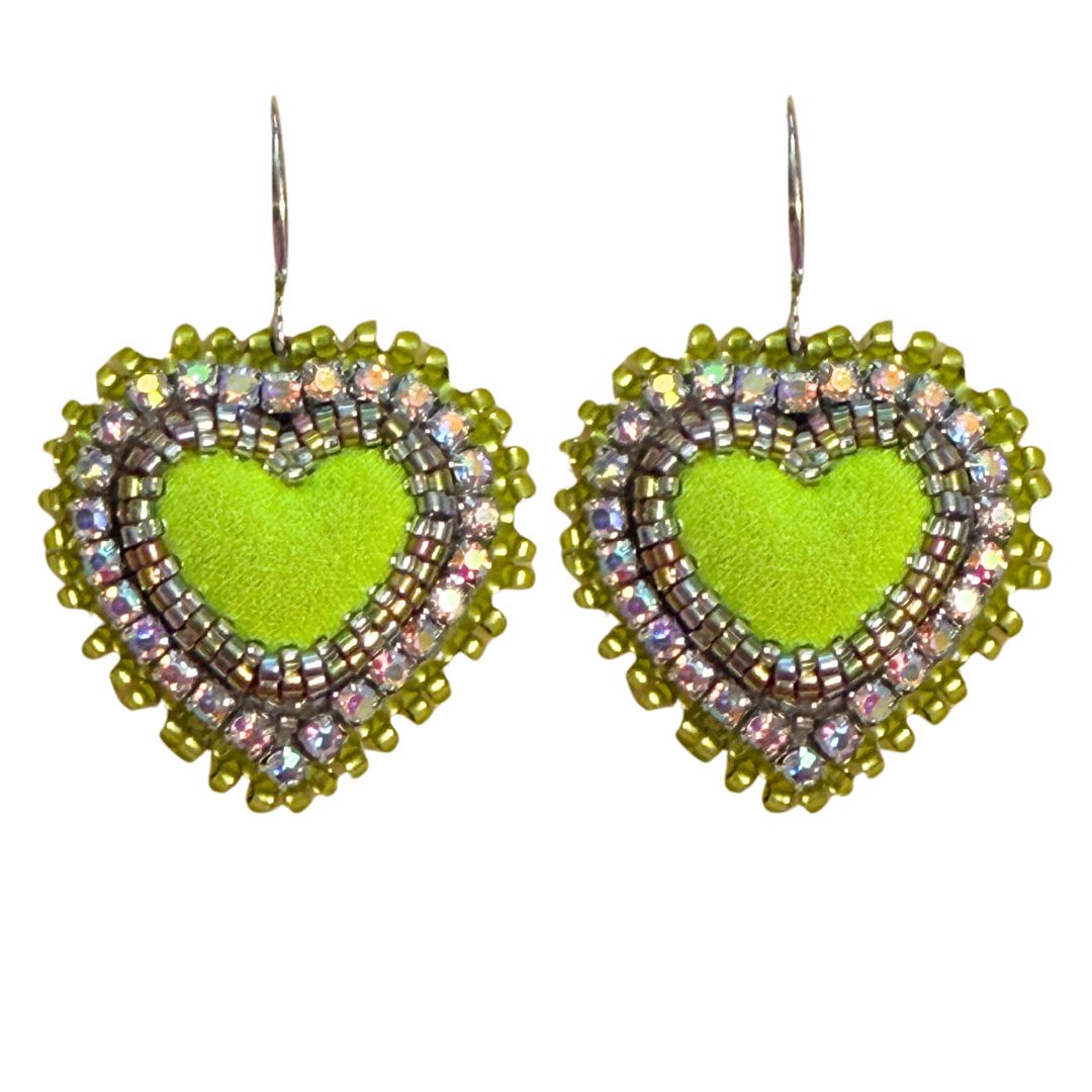 Sweetheart Earrings Kit Chartreuse