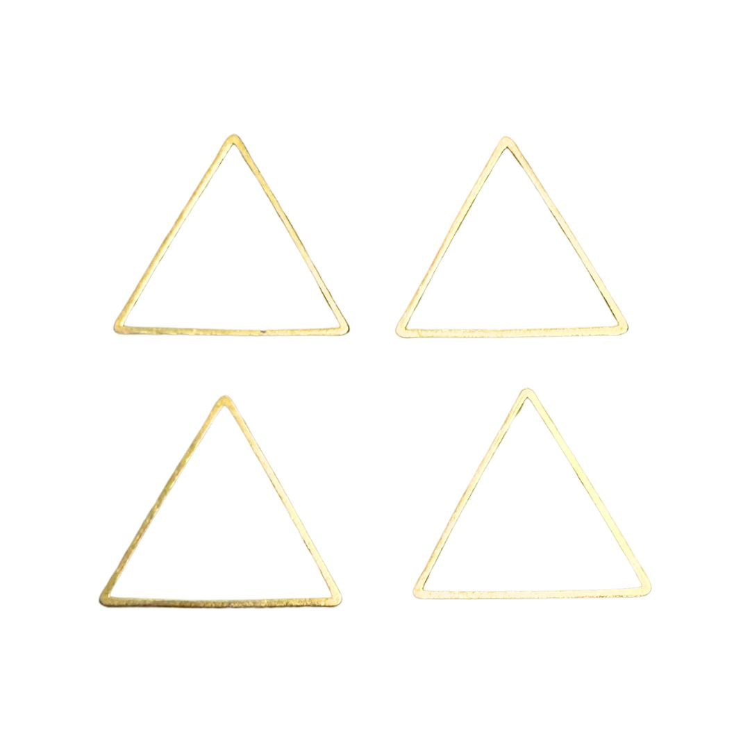 Triangle Metal Shape, 20x20mm, Gold
