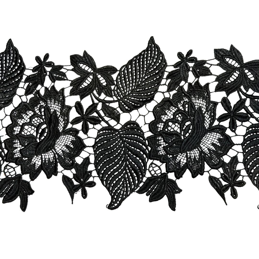 Vintage Lace Black, 18cm wide, sold per meter