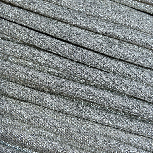Vintage Metallic Silver Cord, 8mm wide, sold per metre