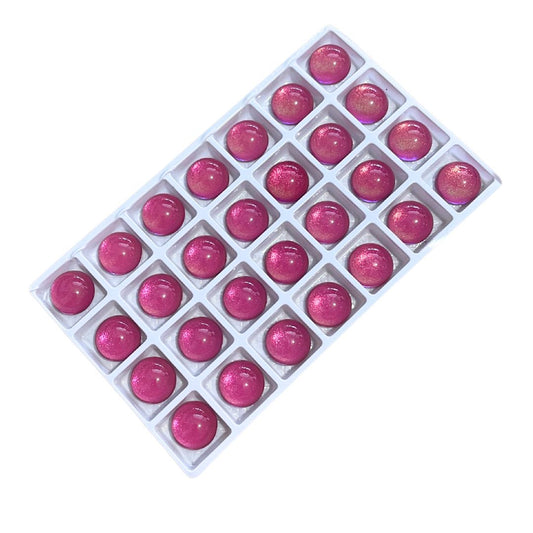 14mm Flat Back Reflective Cabochons Rose