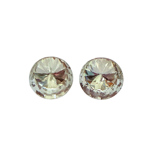 18mm Crystal Rivoli, pointed Back stones