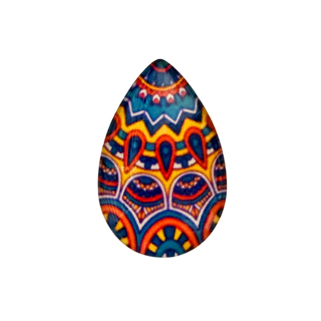 20x30cm Drop Shaped Domed Glass Picture Cabochon Easter Egg