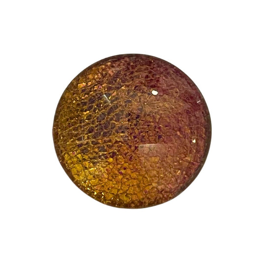 25mm Copper Pink Shift Round Dome Glass Cabochon