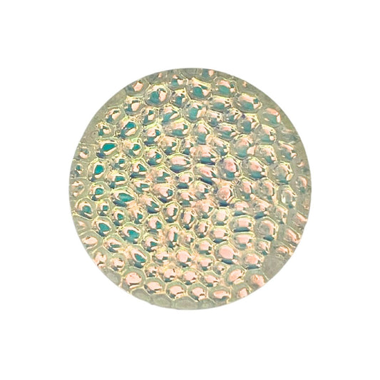 25mm x 7mm high Dome Glass Cabochon Metallic Bubbles
