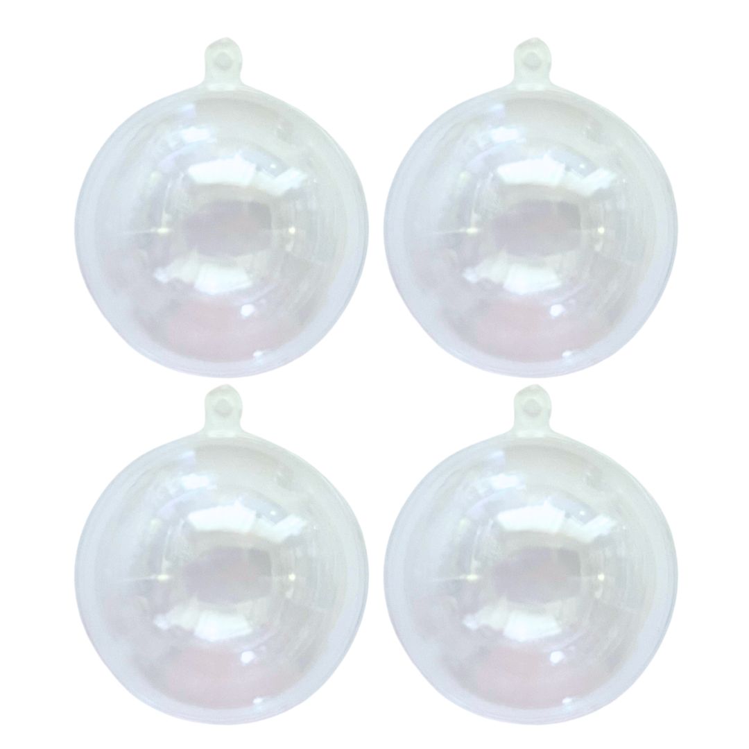 6cm Round Fillable Bauble Acrylic Ornament