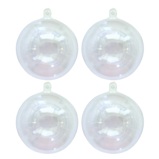 6cm Round Fillable Bauble Acrylic Ornament