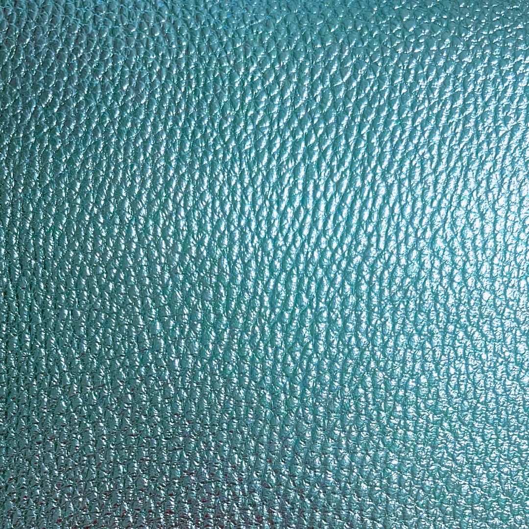 Blue Metallic Imitation Leather PU Vinyl