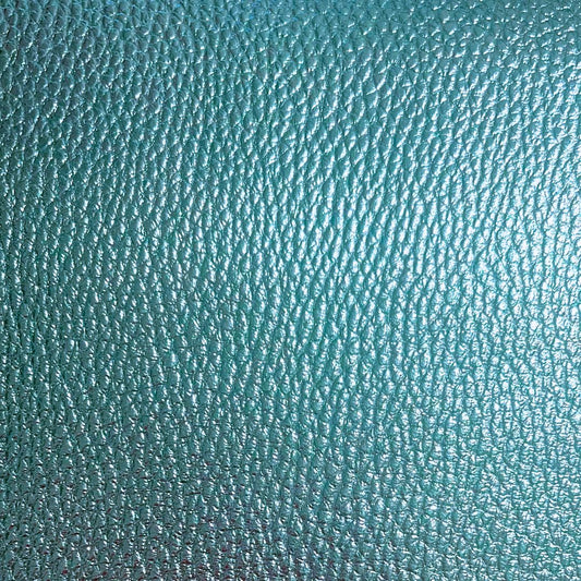 Blue Metallic Imitation Leather PU Vinyl