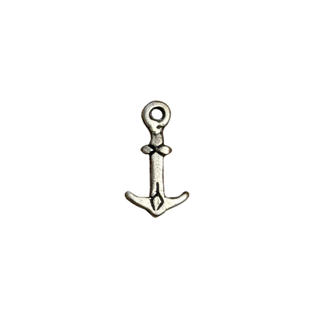 Charm, Anchor 8x14mm Silver