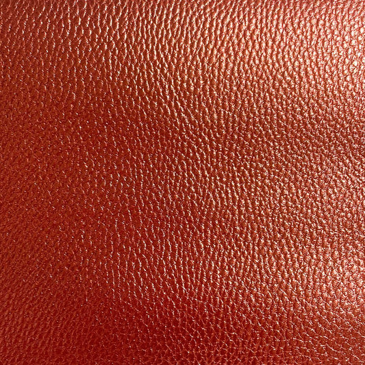 Copper Metallic Imitation Leather PU Vinyl