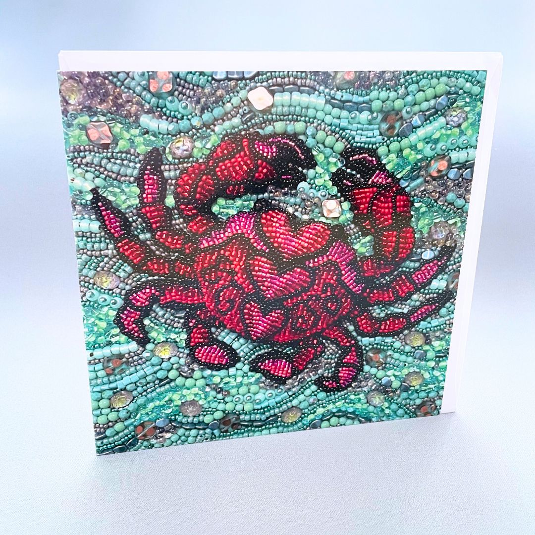 Greeting Card, Crab, with Envelope, Blank Inside