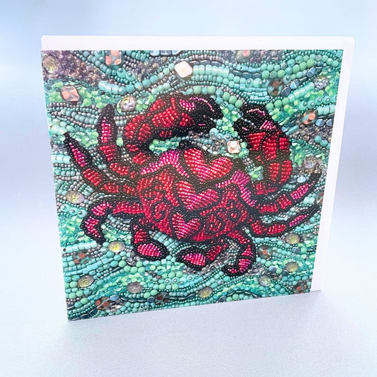 Greeting Card, Crab, with Envelope, Blank Inside
