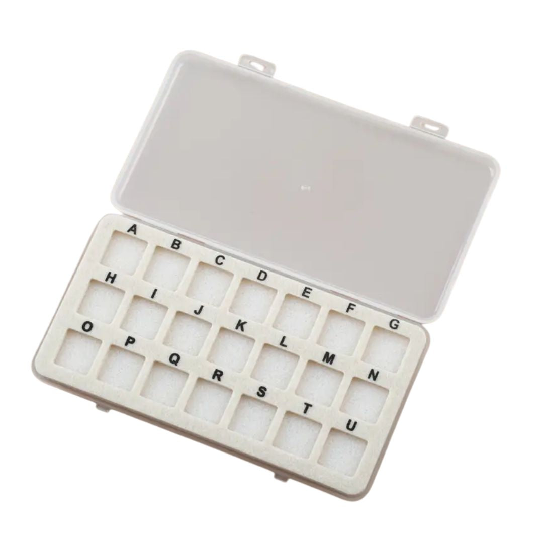 Cream Beading Mat with Acrylic Storage Box