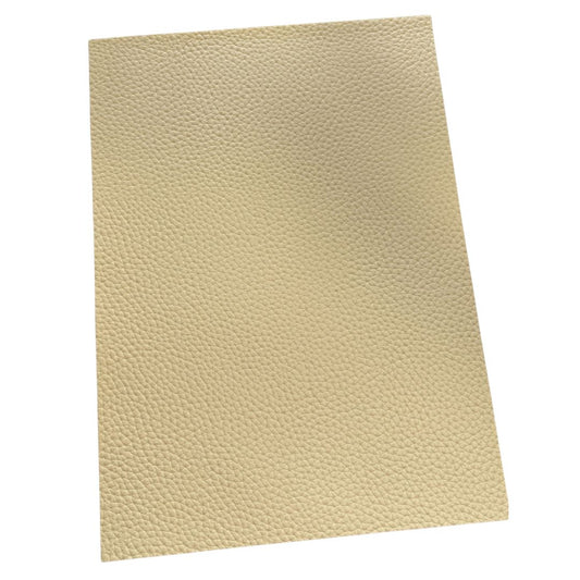 Cream Imitation Leather PU Vinyl