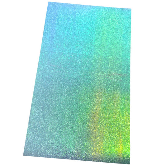 Glitter Metallic Blue Imitation Leather PU Vinyl