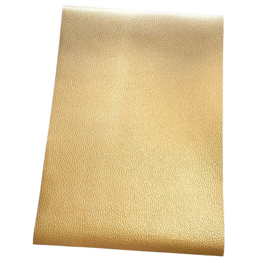 Gold Imitation Leather PU Vinyl