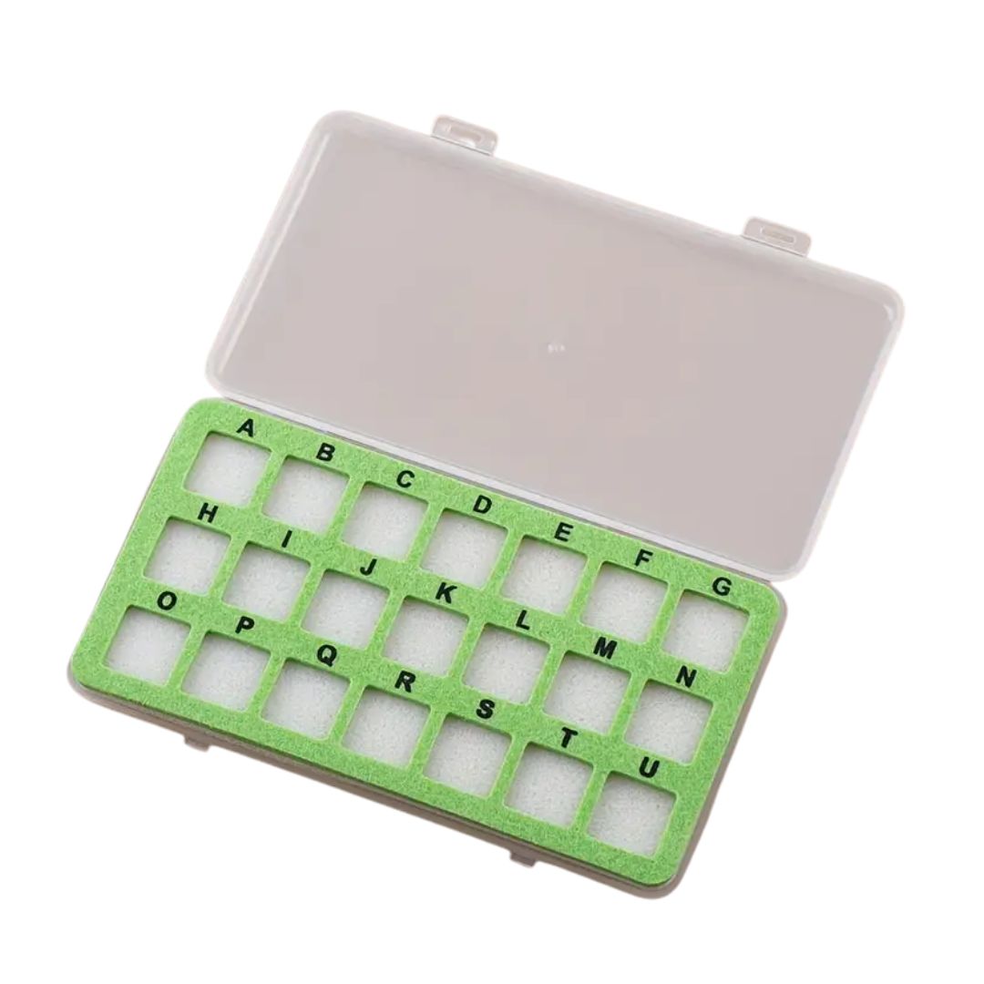 Green Beading Mat with Acrylic Storage Box