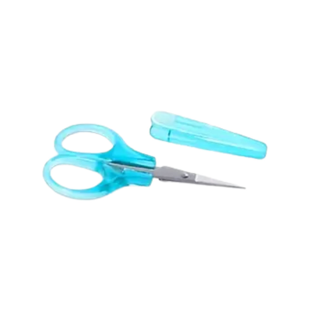 Small Scissors with protective cap Blue