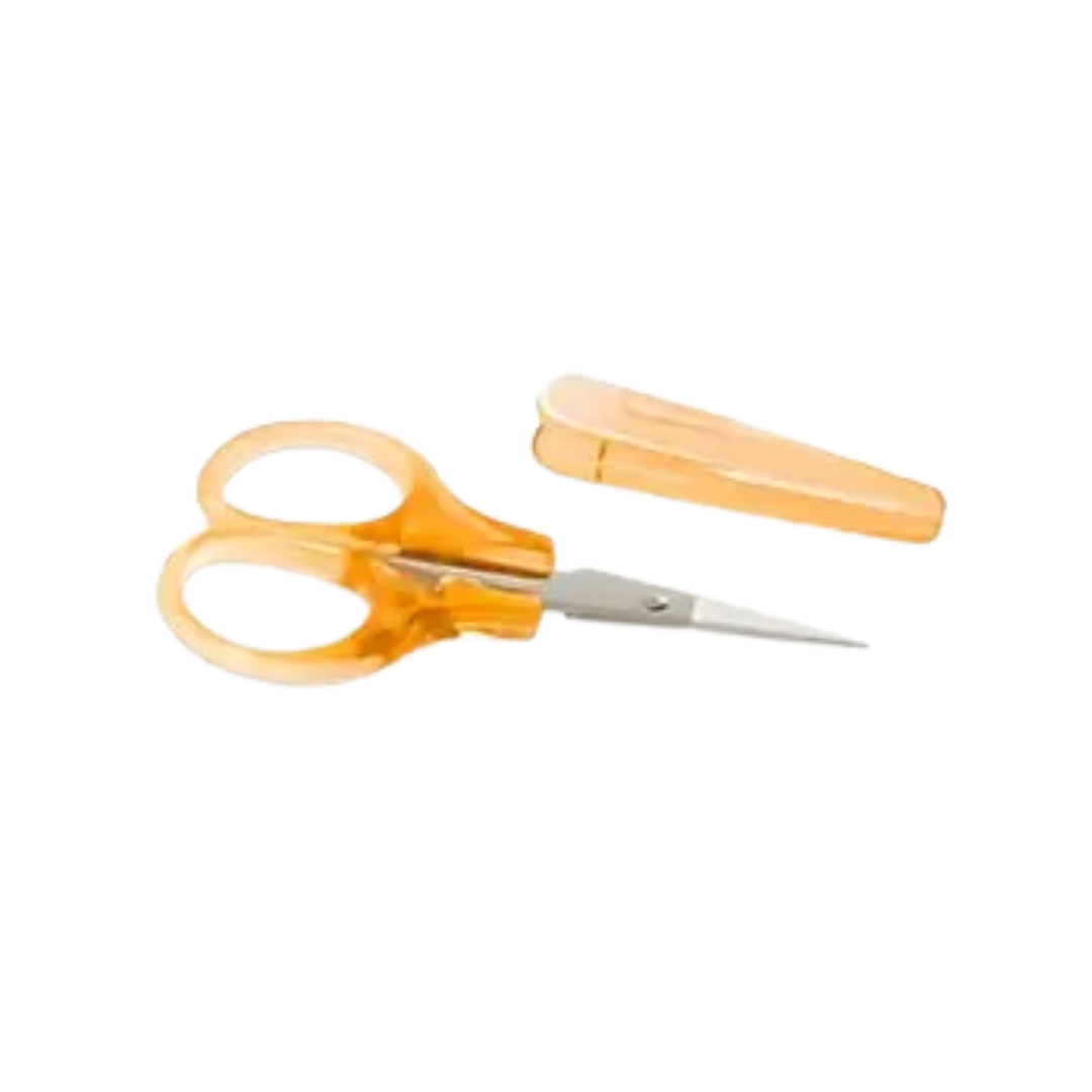 Small Scissors with protective cap Orange