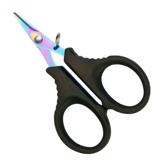 Titanium Fireline Scissors with Rainbow Tips