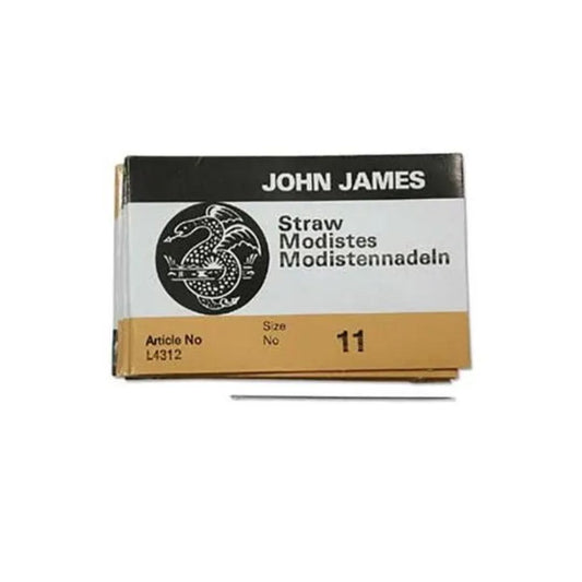 Short Straw English beading needles, size 11 pack of 25